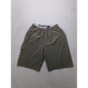 Zoic Shorts XL Cargo MTB Mountain Biking Cycling Elastic Waist Outdoor Green
